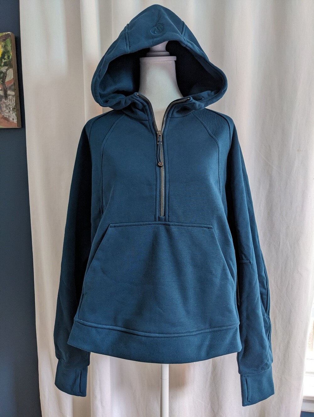 NWT Lululemon Scuba Evolve Oversized Half-Zip Hoodie Remixed Marine Medium